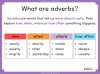 Adverbs - Years 3 and 4 Teaching Resources (slide 3/20)